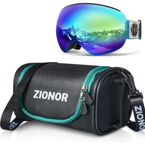  ZIONOR X4 PRO Magnetic Ski Goggles Anti-fog UV Protection Anti-fog UV Protection
