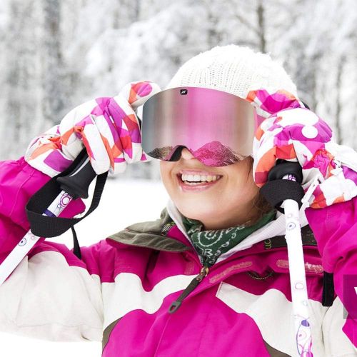  ZIONOR X11 Ski Goggles Magnetic Cylindrical Snowboard Snow Goggles for Men Women