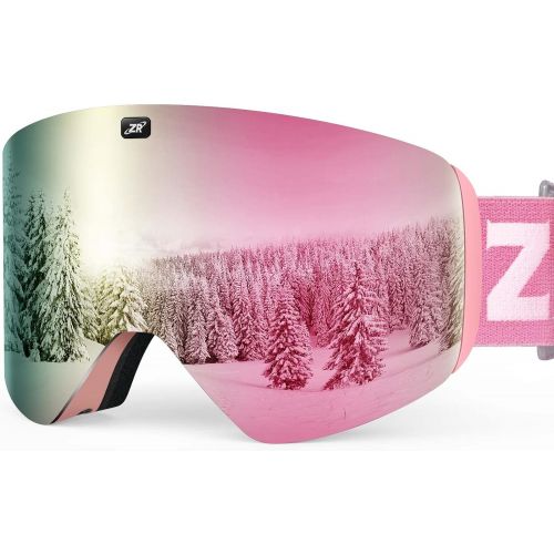  ZIONOR X11 Ski Goggles Magnetic Cylindrical Snowboard Snow Goggles for Men Women