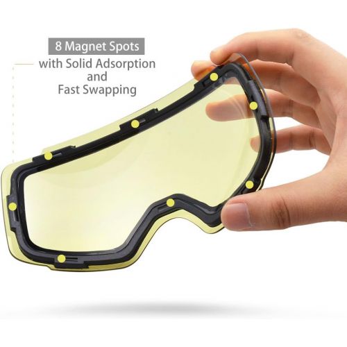  ZIONOR Lagopus X4 Ski Snowboard Snow Goggles Replacement Lenses