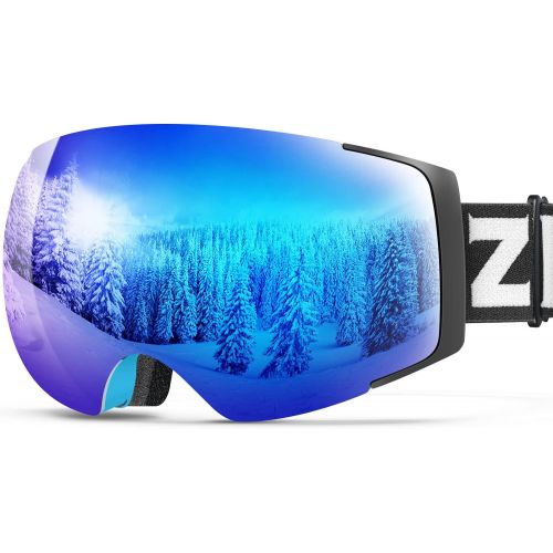  ZIONOR X4 Ski Goggles Magnetic Lens - Snowboard Snow Goggles for Men Women Adult