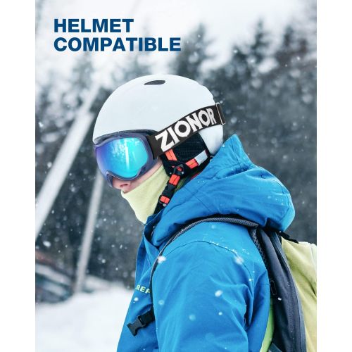  ZIONOR Lagopus Ski Goggles - Snowboard Snow Goggles for Men Women Adult Youth