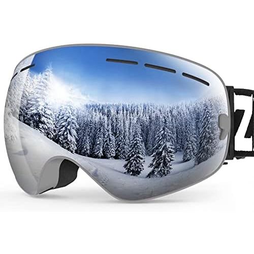  ZIONOR X Ski Goggles - OTG Snowboard Goggles Detachable Lens for Men Women Adult