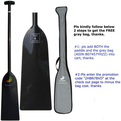  [아마존베스트]Z&J SPORT ZJ Sport IDBF Approved Carbon Fiber Dragon Boat Paddle with T Handle