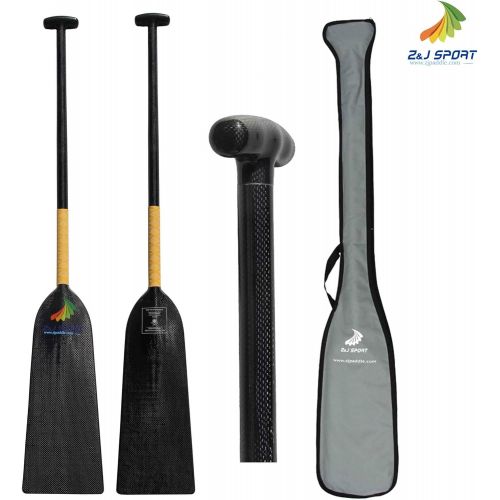  [아마존베스트]Z&J SPORT ZJ Sport New IDBF Approved 1-Piece Carbon Fiber Dragon Boat Paddle Storm Model