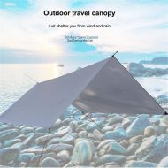 ZJDU Hammock Tent Tarp,Waterproof Tent Lightweight Tarpaulin Shelter,3M X 3M Hammock Rain Fly Tent Tarp, Camping Tent Tarp,for Snow Camping Outdoor Travel,with Rope and Accessories