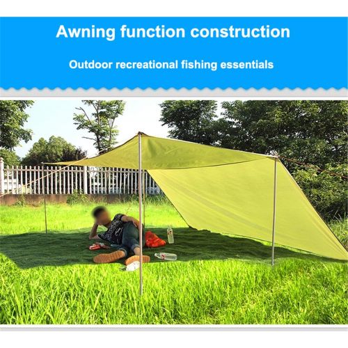  ZJDU Beach Tent Tarp, Waterproof Lightweight Sun Shade Shelter,Lightweight Shelter Sun Shade Awning Canopy,with Support Rod and Accessories,for Camping Hiking Fishing Picnic