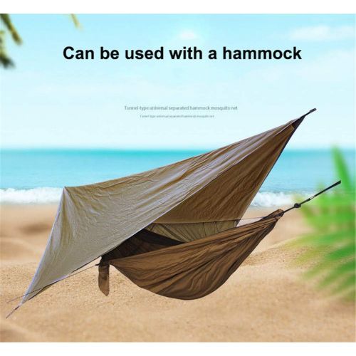  ZJDU Waterproof Hammock Tarp - Portable Waterproof Windproof Anti-UV Camping Tarp Shelter Tent,for Hiking, Camping & Backpacking,with Drawstring and Accessories