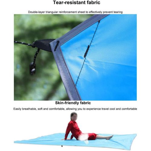  ZJDU Hammock Rain Fly Tarp -Camping Hammock Tarp,Waterproof Windproof Lightweight Durable Rainfly Shelter, Perfect for Camping, Hiking, Backpack,with Drawstring and Accessories