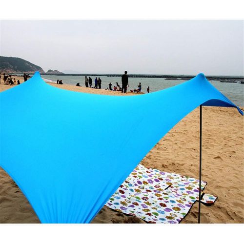  ZJDU Beach Tent Shade,Upgraded Large Sun Shade Canopy 300×280×200CM,UPF50 UV Protection Sun Shelter,with 4 Sandbag and 2 Support Rods, for The Beach,Camping and Outdoors Activities