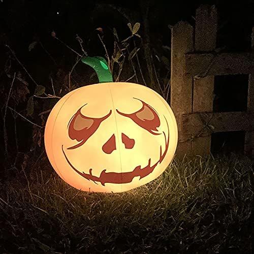  할로윈 용품ZJDU Halloween Inflatables Pumpkin/Eye Inflatable LED Luminous with Remote Control Halloween Party Decoration, Suitable for Garden, Living Room, Corridor (Color : Pumpkin)