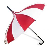 ZJPP Umbrella Parasol for Women and Girls,Sun UV Protection Rain Umbrella,Black and White,Pink