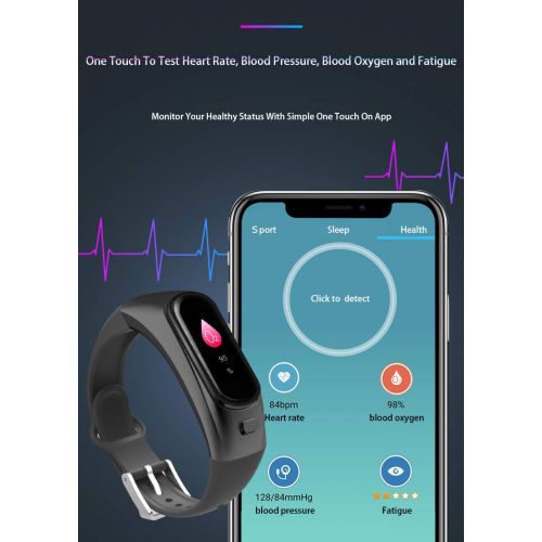  ZJXHAO Smart Sports Watch IP68 Waterproof, Metal Body Milan Strap, Imitation Diamond Cutting Rhinestones, Fitness Tracker, Heart Rate Monitor, Sleep Monitoring, Bluetooth Camera