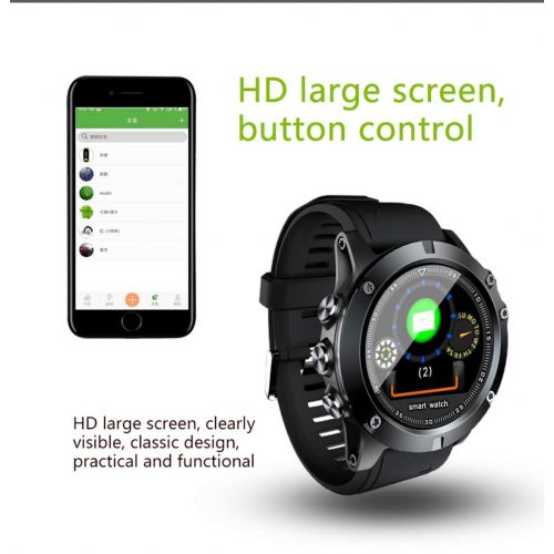  ZJXHAO 2019 versionSmart Watch, Waterproof Fitness Activity Tracker with Heart Rate Monitor, Wearable Oxygen Blood Pressure Wrist Watch, Bluetooth Running GPS Tracker Sport Band