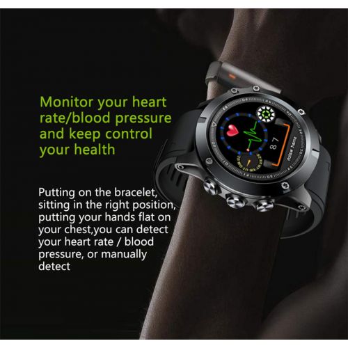  ZJXHAO 2019 versionSmart Watch, Waterproof Fitness Activity Tracker with Heart Rate Monitor, Wearable Oxygen Blood Pressure Wrist Watch, Bluetooth Running GPS Tracker Sport Band