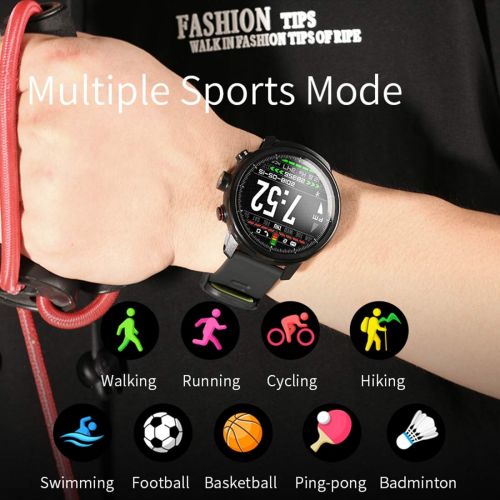  ZJXHAO 2019 versionSmart Watch, Waterproof Fitness Activity Tracker with Heart Rate Monitor, Wearable Oxygen Blood Pressure Wrist Watch, Bluetooth Running GPS Tracker Sport Band