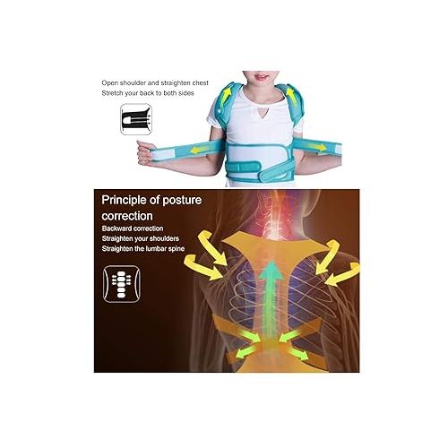  Back Brace Posture Corrector for Girl Boy, Children Hunchback Correction Belt Posture Corrector Brace Back Spine Support Belt for Back Support & Correcting Hunchback (XL)