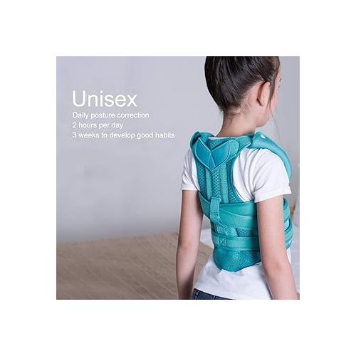  Back Brace Posture Corrector for Girl Boy, Children Hunchback Correction Belt Posture Corrector Brace Back Spine Support Belt for Back Support & Correcting Hunchback (XL)