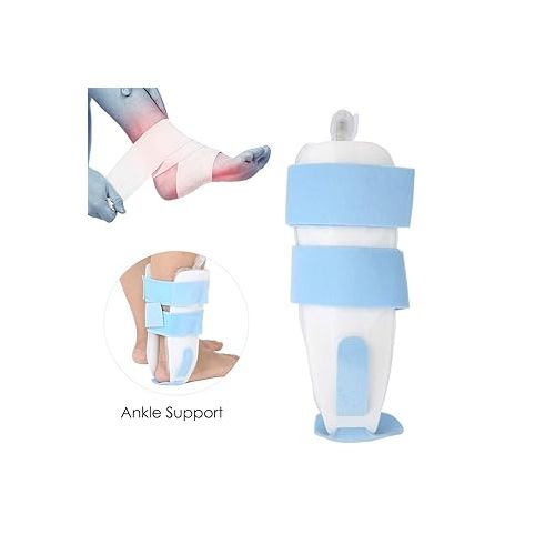  ZJchao Foam Ankle Stirrup Brace, Foot Drop Torn ligaments Post-Op Cast Support Splint Reduce Swelling and Inflammation Ankle Brace for Strain Sprain Arthritis