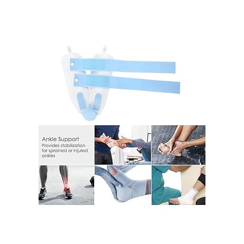  ZJchao Foam Ankle Stirrup Brace, Foot Drop Torn ligaments Post-Op Cast Support Splint Reduce Swelling and Inflammation Ankle Brace for Strain Sprain Arthritis