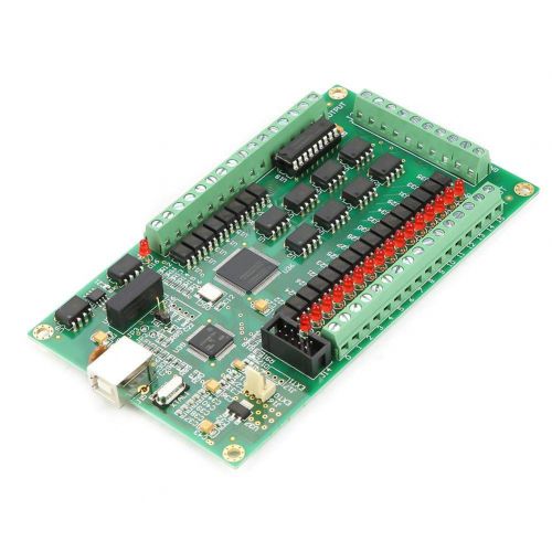  ZJchao Mach3 CNC Controller, 34 Axis USB Mach3 Motion Card 200KHz Breakout Board Interface for All Versions of Mach3 and Machine Windows((4axis))