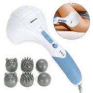 ZJchao Electric Massager, Double Heads Electric Massager Handheld Full Body Massage Muscle Vibrating Relax Machine