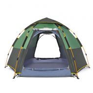 ZK Camping Tents 5-8 Person Instant Tent Waterproof Pop Up Tent Quick Set Up Family Beach Dome Tent UV Protection with Carry Bag， Thickening 4 Season One Room Ventilation Tent (Col