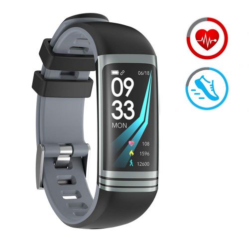  ZKCREATION Fitness Armband mit Herzfrequenzmonitor Smartwatch IP67 Wasserdicht Fitness Tracker mit Schlafueberwachung Schrittzahler Kalorie fuer Android und IOS
