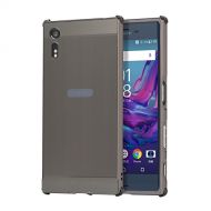 ZLDECO Super Stylish Edge Shockproof Metal Frame +Acrylic Plastics PC Back Case Bumper Cover Protective for For 5.2 Sony Xperia XZ Smartphone with 1 piece Tempered Glass Screen Pro