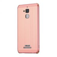 ZLDECO Stylish Edge Shockproof Metal Frame +Acrylic PC Back Bumper Cover Protective with 1 Glass Screen Protector for ASUS ZenFone 3 Max ZC520TL 5.2 Smartphone (Rose Golden)