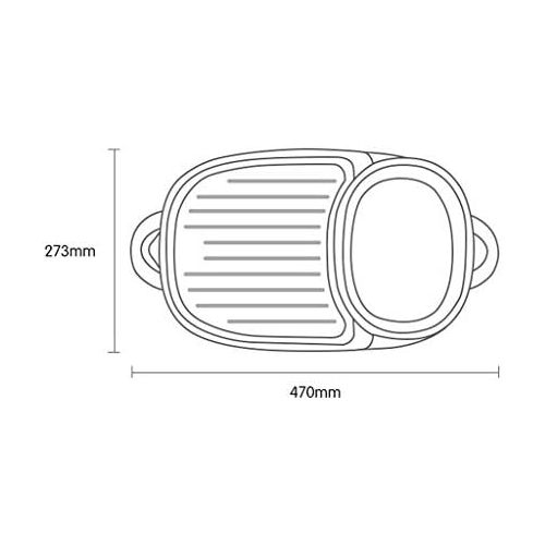  [아마존베스트]ZLDGYG Multi-Function Two-in-One Electric Smokeless Non-Stick Barbecue Grilled Baking Pan Separable Baking Pan