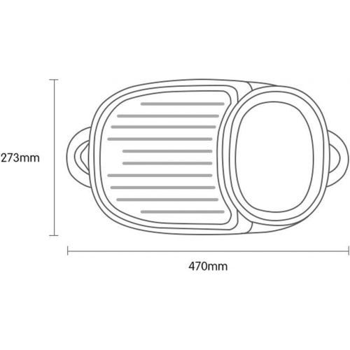  [아마존베스트]ZLDGYG Multi-Function Two-in-One Electric Smokeless Non-Stick Barbecue Grilled Baking Pan Separable Baking Pan