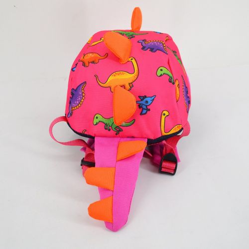  ZLM BAG US ZLMBAGUS 3-6 Year Old Little Kids Toddler Backpack Dinosaur Shaped Shoulder Satchel Bag with Safety Leash Anti-lost Daypack Purse Pink