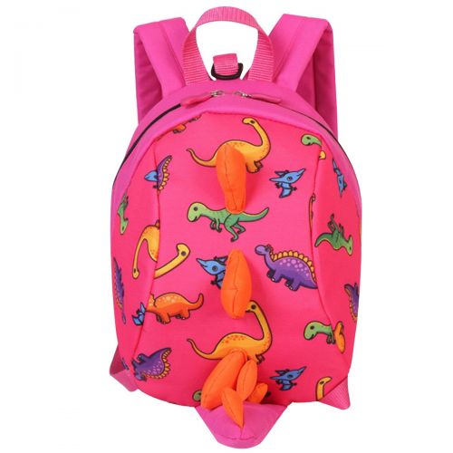  ZLM BAG US ZLMBAGUS 3-6 Year Old Little Kids Toddler Backpack Dinosaur Shaped Shoulder Satchel Bag with Safety Leash Anti-lost Daypack Purse Pink