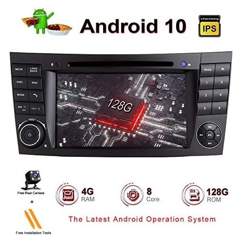  ZLTOOPAI Android 10 Octa Core 4G RAM 128G ROM Car Multimedia Player for Mercedes Benz E Class W211 CLS W219 with 7IN HD Multi touch Screen Car Stereo Car GPS Radio DVD Player