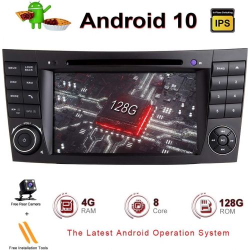  ZLTOOPAI Android 10 Octa Core 4G RAM 128G ROM Car Multimedia Player for Mercedes Benz E Class W211 CLS W219 with 7IN HD Multi touch Screen Car Stereo Car GPS Radio DVD Player