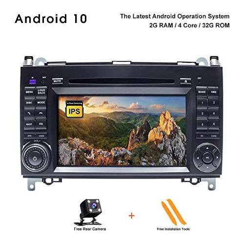 ZLTOOPAI Android 10.0 Car Radio for Mercedes Benz Sprinter/Vito W639 / Viano / B200 / B150 / B170 / A180 / A150 / B Class W245 / A Class W169 / VW Crafter / VW LT3 2G+32G Double Di