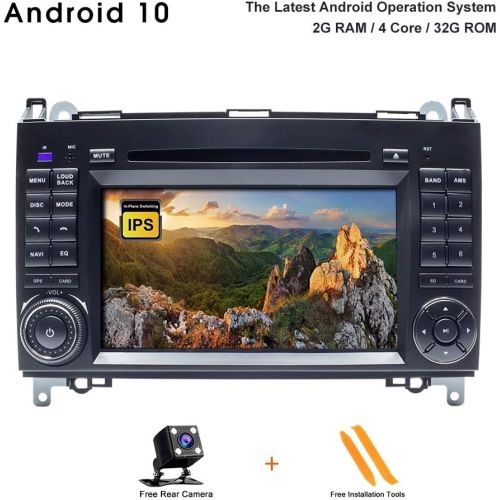  ZLTOOPAI Android 10.0 Car Radio for Mercedes Benz Sprinter/Vito W639 / Viano / B200 / B150 / B170 / A180 / A150 / B Class W245 / A Class W169 / VW Crafter / VW LT3 2G+32G Double Di