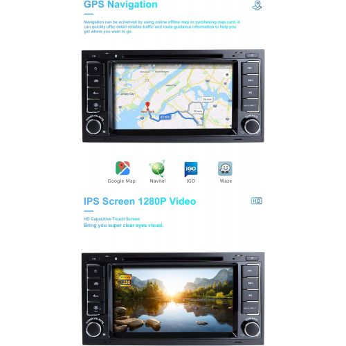  ZLTOOPAI Car Multimedia Player for VW Volkswagen Touareg T5 Transporter Android 10 Octa Core 4G RAM 64G ROM 7 Inch IPS Double DIN Car Radio Audio Stereo GPS Navigation