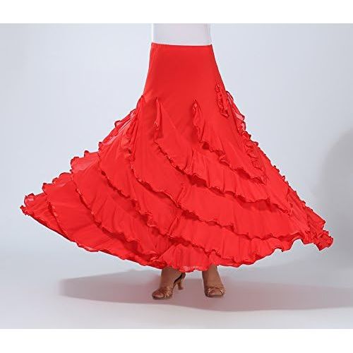  ZLTdream Social Waltz Dancing and Ballroom Dance Long Swing Skirt