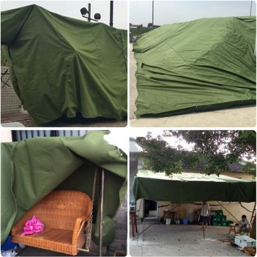  ZM Double-Sided Waterproof Tarpaulin, Thick, Wear-Resistant, Scratch-Resistant, Sun Protection, Insulated Tarp, Suitable for Garden, Outdoor, Camping Tent, Pickup Trucks