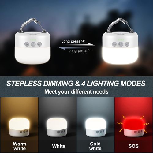  ZMNT 〔6700mAh〕1000LM Camping Lantern Rechargeable,Hanging LED Lights Bulbs，Camping Tent Light，Mini Lantern Flashlight for Emergency,Hurricane, Outdoor,Power Outage, Hiking,Battery Power