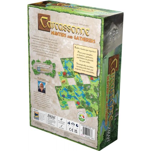  Carcassonne Hunters & Gatherers Board Game Family Board Game Board Game for Adults and Family Strategy Board Game Adventure Board Game Ages 8 and up 2-5 Players Made by Z-Man Games