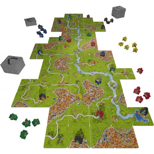  Z-Man Games Carcassonne 20th Anniversary Edition Board Game Family Board Game for Adults and Kids Strategy Game Adventure Game Ages 7+ 2-5 Players Avg. Playtime 30-45 Minutes Made by Z-Man Gam