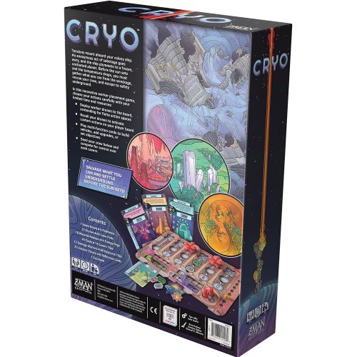  Cryo Board Game Strategy Board Game Board Game for Adults and Teens Adventure Board Game Ages 14 and up 2 to 4 Players Average Playtime 60 - 90 Minutes Made by Z-Man Games
