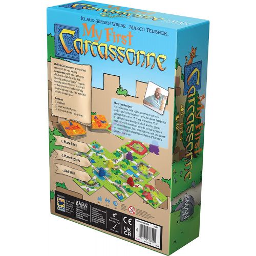  My First Carcassonne Board Game Board Game for Kids Board Game for Children Family Board Game Fun Game for Kids Ages 4 and up 2-4 Players Made by Z-Man Games