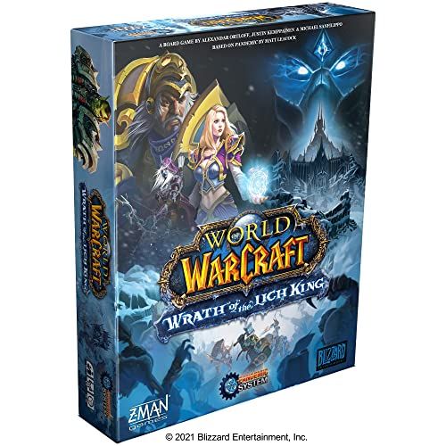  Z-Man Games Pandemic World of Warcraft Wrath of The Lich King Board Game Strategy Game Cooperative Board Game for Adults and Teens Ages14+ 1-5 Players Avg. Playtime 45-60 Minutes Made by Z-Man