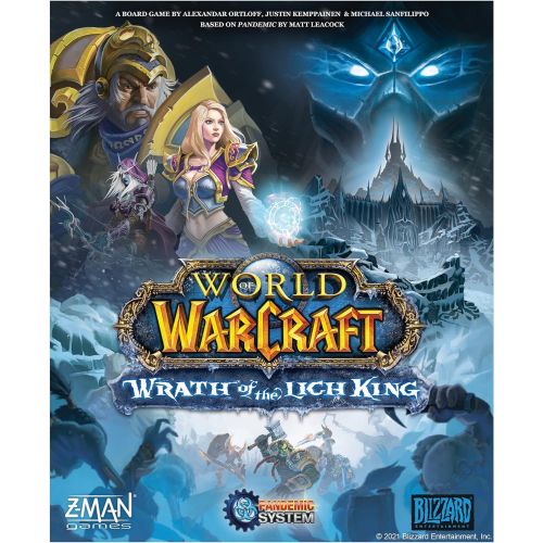  Z-Man Games Pandemic World of Warcraft Wrath of The Lich King Board Game Strategy Game Cooperative Board Game for Adults and Teens Ages14+ 1-5 Players Avg. Playtime 45-60 Minutes Made by Z-Man