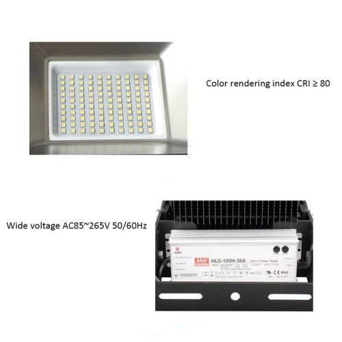  ZNND 24V 150W LED Flood Light IP65 Waterproof Advertising Light Flood Light Outdoor Lighting 50/60（Hz） (Color : Warm White (3500K))