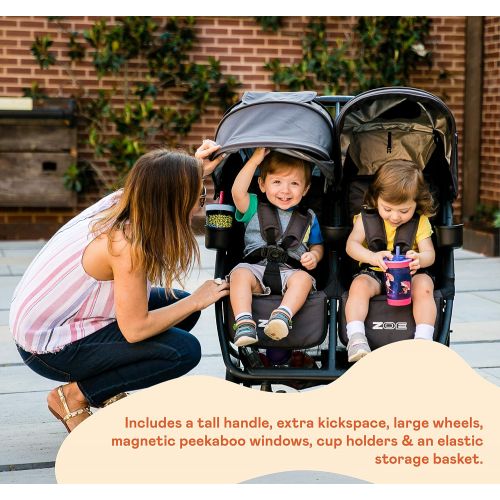  [아마존베스트]ZOE XL2 Best Double Stroller  Everyday Twin Stroller with Canopy